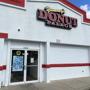 the front of the store