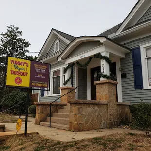 the front of a house