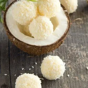 Vegan coconut sweet balls