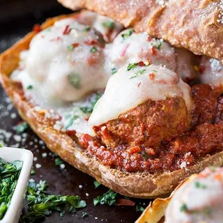 New Cheesy Vegan Italian Meatball Ciabatta