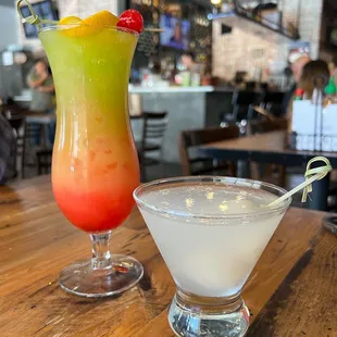 melon sunrise &amp; lychee martini