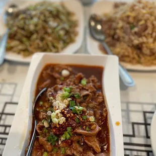 a plate of food on a table