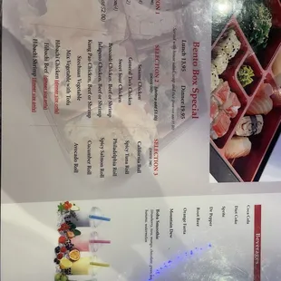 Bento box specials