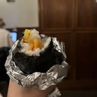 Spicy Salmon Yummy Stick Sushi Burrito