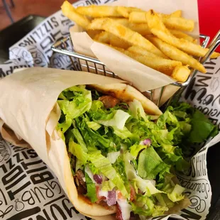 Gyro,  fries and drink. March 2023 Flash Deal Combo!