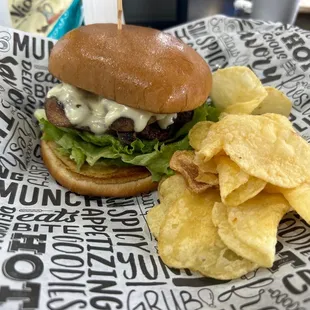 Friday special - mushroom Swiss burger