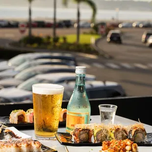 sushi and beer