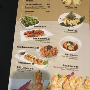 ramen and noodles, menu