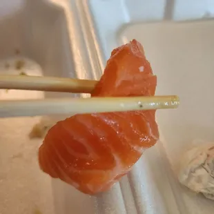Salmon sashimi