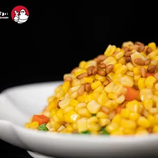Cedar nuts stir fry W/ kernel corn 松仁玉米