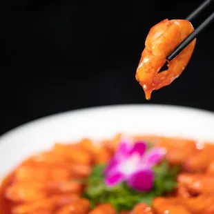 Braised prawns sweet &amp; sour sauce 油焖大虾