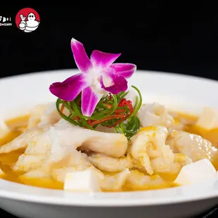 Golden chili tofu fish fillet 金汤豆腐鱼片