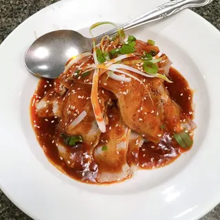 Sliced Pork with Spicy Garlic Sauce