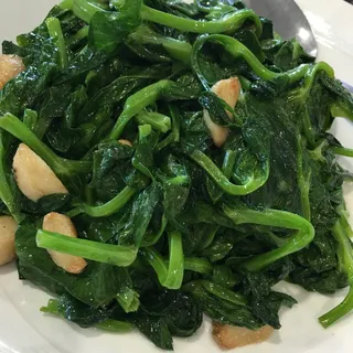 Sauteed or Garlic Sauteed Pea Shoots