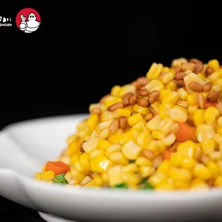 Cedar Nuts Stir-fry with Kernel corn