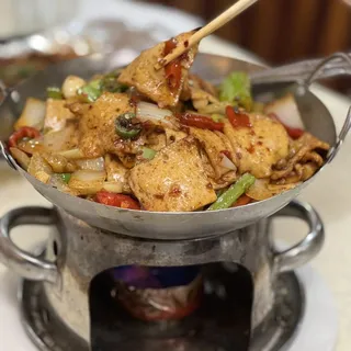 Baiye Tofu with Sliced Pork