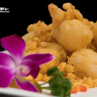 Salted Egg W/ Golden Sand Prawns