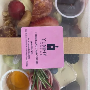 A medium sized charcuterie box $15