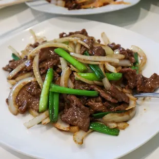 Sauteed Scallion Beef