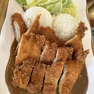 Katsu curry plate