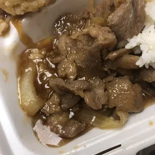 Pork teriyaki?