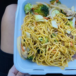 Vegetarian yakisoba.