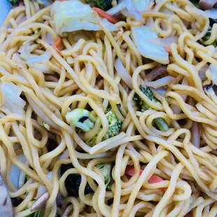 Vegetarian yakisoba.