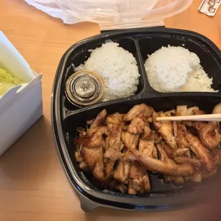 Ordered a Chicken Teriyaki with Brown Rice. Just a reminder to check your order before leaving. #fail