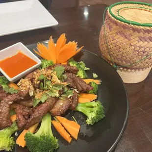 024. Pork Jerky with Sticky Rice