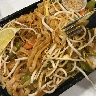 Pad thai noodles