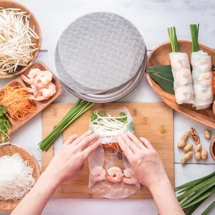 a person preparing food