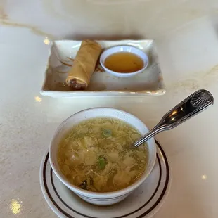 $12 lunch special with soup of the day, appetizer and entree!!