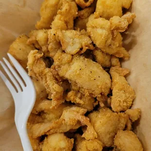 Popcorn Chicken.  Yumm very tasty
