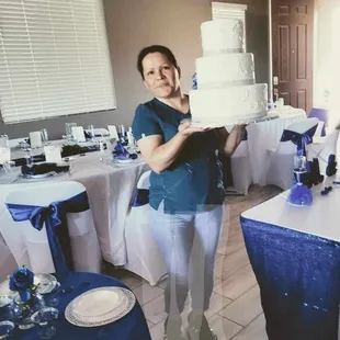 3 tier wedding cake