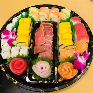 a variety of sushi