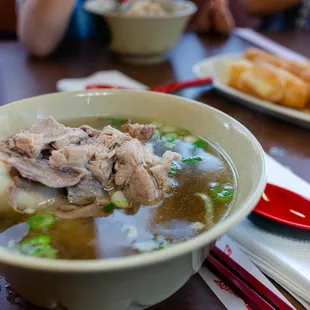 Included pork bone marrow soup