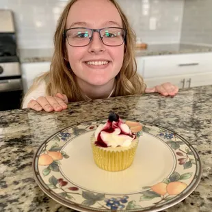 Very Berry Cheesecake Cupcake