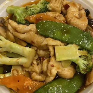 a bowl of chinese food