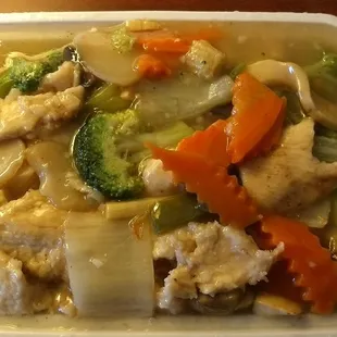 My chicken dish was perfectly seasoned and very saucy but light.