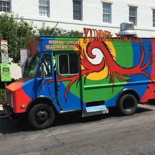 Colorful Yummy...Yum Food Truck on Capitol Hill.