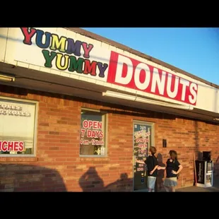 the front of the store