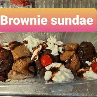 Brownie &amp; icecream