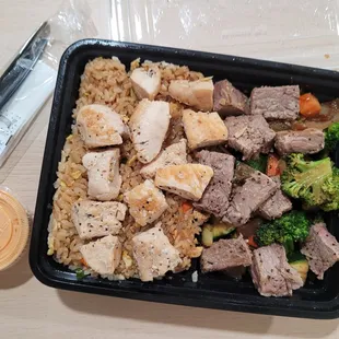 new york steak &amp; chicken plate