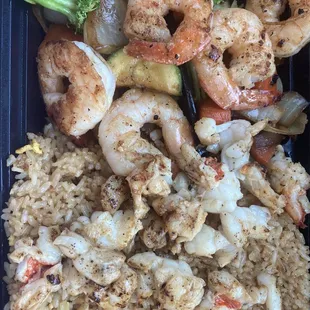 Lobster/shrimp combo