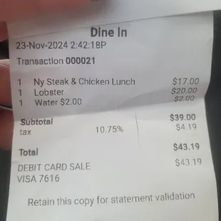$37 without bottle of water, very good deal.