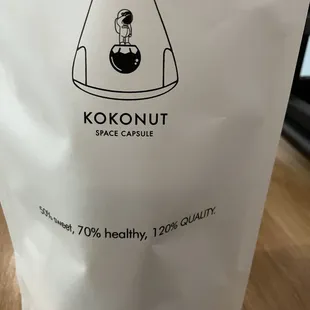 a bag of kokonut
