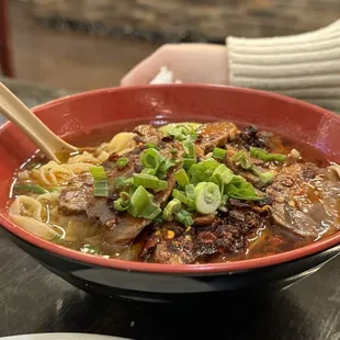 Beef Rice Noodles &amp; Sliced Beef with Green Pepper in Black Bean Sauce