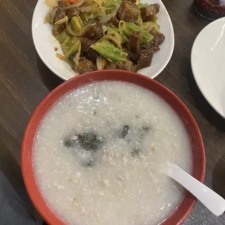 Preserved Egg & Shredded Pork Congee