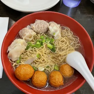 Wonton & Fishball Noodle Soup