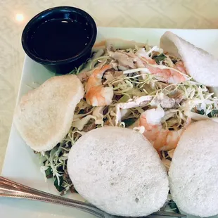 Shrimp, pork, squid salad